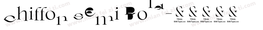 Chiffon Semi Bold字体转换